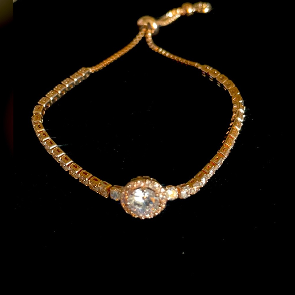 Rose Gold & Crystal Bracelet